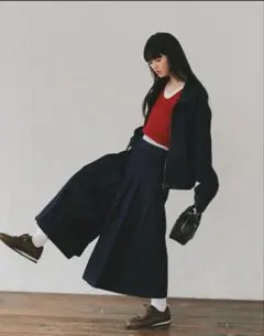 にしさき様 専用プリーツデニムフレアパンツ