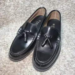 美品 HARUTA タッセルローファー 907 本革 黒 25.5cmのサムネイル