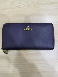 Vivienne Westwood 長財布 ラウンドファスナー パープル