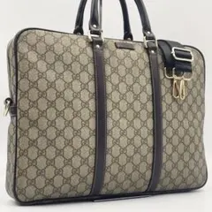 GUCCI グッチ GGスプリーム ブリーフケース 2WAY ビジネス A4可
