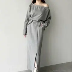 オフショルダー スウェット