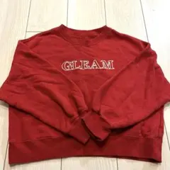 GU 赤 刺繍 トレーナー　150