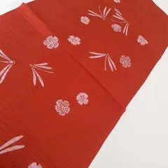 京都 舞妓さん 裾引き時 帯揚げ 絽 希少 紅赤 絹 - メルカリ