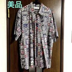 ❣️再値下げ❣️ワイキキ　Reyn Spooner アロハシャツ 半袖 ネイビー系