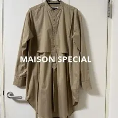 ダーマコレクション シャツ ブラウス タック 長袖 チュニック丈 