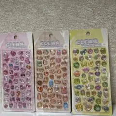 吉田産業 CLEAR クリアぷくぷくキャンディシール 3枚セット