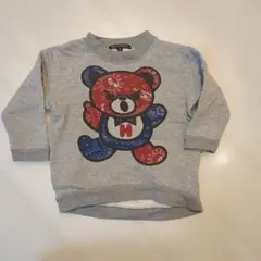JOEY HYSTERIC クマプリント グレー トレーナー XS