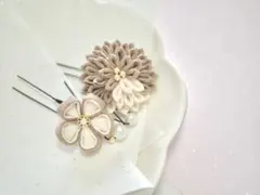 浴衣・着物に　お花の和風ヘアピンセット