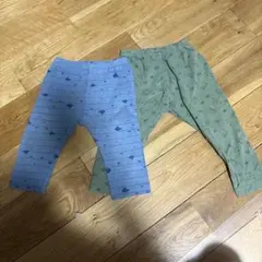 潜水艦100cm７分丈と恐竜プリント90cm レギンス2枚セット