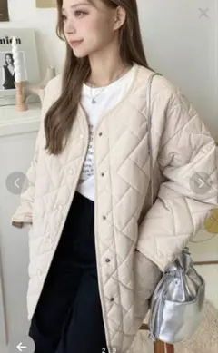 キルティング ノーカラー