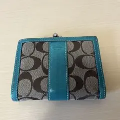 2026年最新】coach 財布 二つ折り ブルーの人気アイテム - メルカリ