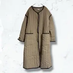 2739＊フィフス＊キルティングコート ベージュ F ノーカラー アウター