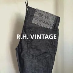 〈 R.H. VINTAGE 〉pique skinny pants black