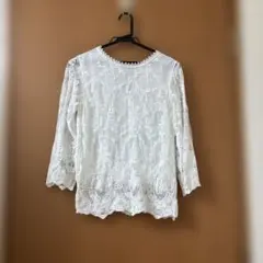レースリボンブラウス