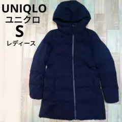 UNIQLO 유니클로 S 원활한 다운 네이비 레이디스 푸드