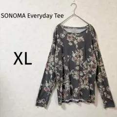 美品✨SONOMA Everyday Tee 【XL 】花柄 長袖Tシャツ