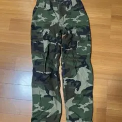 迷彩 カーゴパンツ 調整可能ウエスト