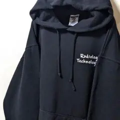 ジャージーズ ラジオロジーテクノロジスト スウェットパーカーブラック黒 古着