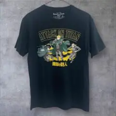 進撃の巨人 半袖Tシャツ ブラック S