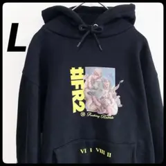 新品】FR2 ASSC コラボ パーカー L バイカーガール 白 赤 ピンク