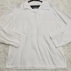 極美品✨ジャックムス　シャツ48 ストライプ柄　ホワイトのサムネイル