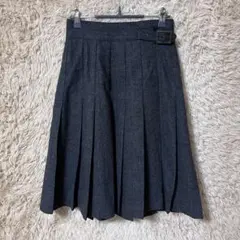 gap ダークグレー プリーツスカート ベルト付き