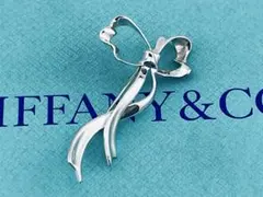 ラブノットTIFFANY＆Co ティファニー リボン SV925 ピンブローチ