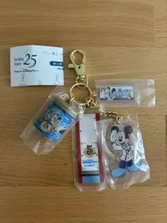 ディズニーシー　25周年カプセルトイ　キーチェーン　5周年