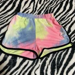 カラーパンツ ボトムス 虹色 100