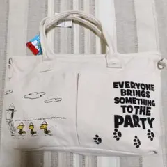 SNOOPY　スヌーピー　帆布ガーデンバッグ　トートバッグ　ショルダー新品未使用