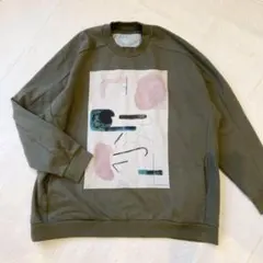 Dulcamara ドゥルカマラ ライブラリープリントスウェット クルーネック