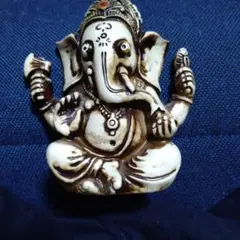 ガネーシャ 彫刻 オブジェ 置物　陶器