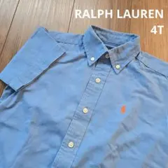 【RALPH LAUREN】 半袖 シャツ ブラウス トップス 青色
