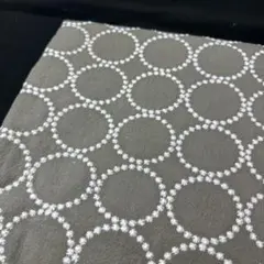 刺繍生地.中厚..リネン幅135cm×50cm.グレー.タンバリン