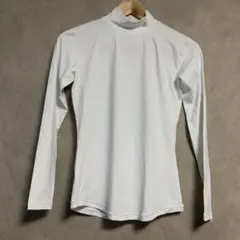 ホワイト タートルネック 長袖シャツ