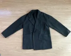 GU ダブルブレスト チェックジャケット