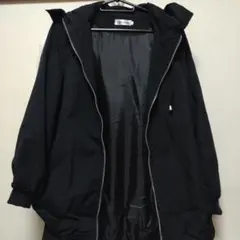 Fashion ブラック フード付きジャンパー Lサイズ