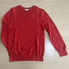 Gap 長袖Vネックセーター　綿100% Sサイズ　赤色