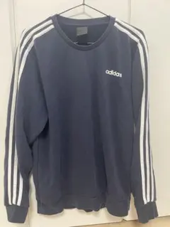 adidas ネイビー トレーナー 3本ライン