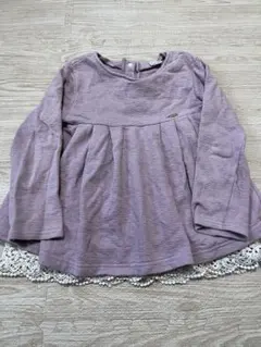 プティマイン裏起毛トレーナーピンク