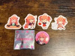 さくらみこ スシロー コラボ 缶バッジ1個 ピック4枚 訳あり