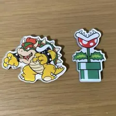 スーパーマリオ キャラマグネッツ　クッパ&パックンフラワー