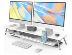 FENGE ホワイト モニター台　横108cm