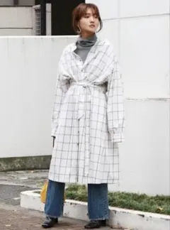 値下げ‼️ Ungrid チェックデザインワンピース シャツワンピース チェック