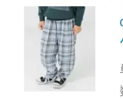 chil2 裏起毛 チェックパンツ