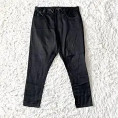 LIMI feu クラックパターン ブラックカジュアルパンツ 02 美品 LIMI feu クラックパターン ブラックカジュアルパンツ 02 美品