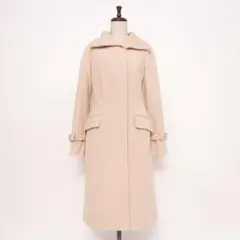 UNTITLED アンゴラウール ロングコート ベージュ サイズ1*LD103