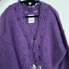 kastane リサイクルヤーンクロップドカーディガン