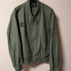 GU×アンダーカバー MA-1 フライトジャケット グリーン リブブルゾン