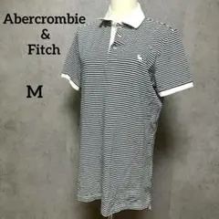 アバクロ ポロシャツ ボーダー ブラック アメカジ　M